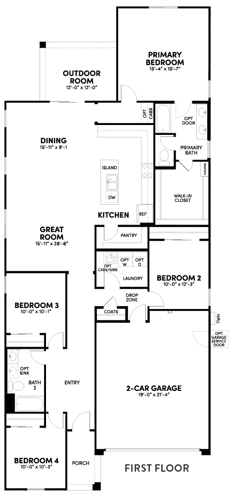 Sage Clover floorplan by Brookfield Residential at Alamar in Avondale, AZ