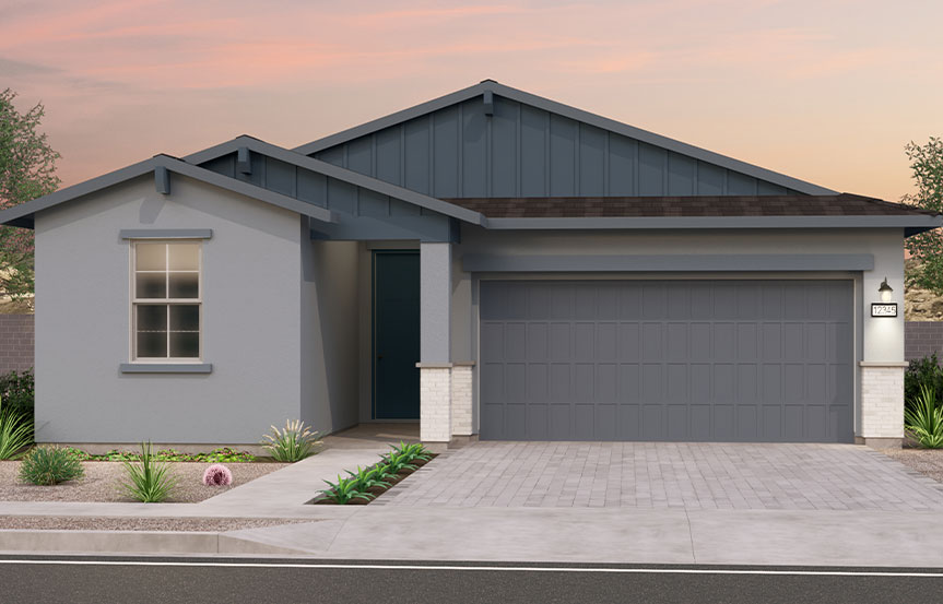 Brookfield Residential Blossom Rock Highland Sage Azure Elevation B - Arizona Ranch