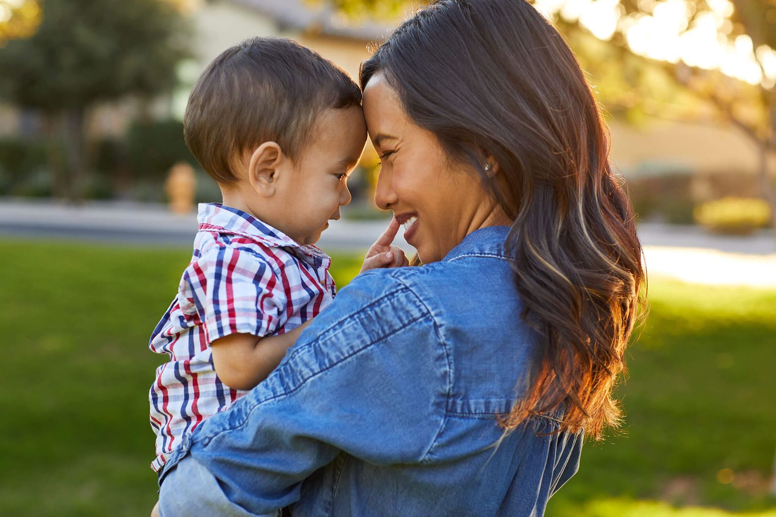 Mother with baby residents of Alamar community in Avondale, Arizona