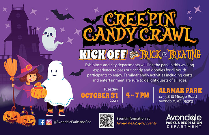 Avondale 2023 Creepin Candy Crawl