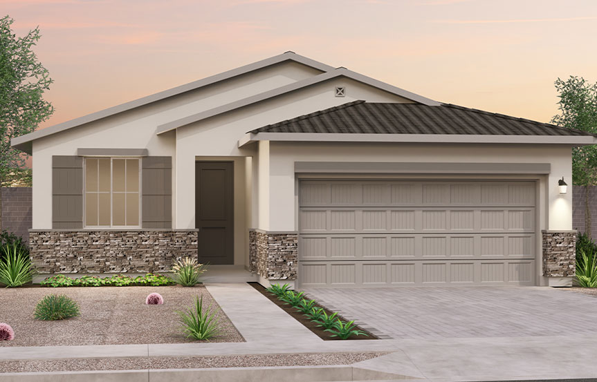 Brookfield Residential Blossom Rock Highland Sage Indigo Elevation C - Traditional Southwest