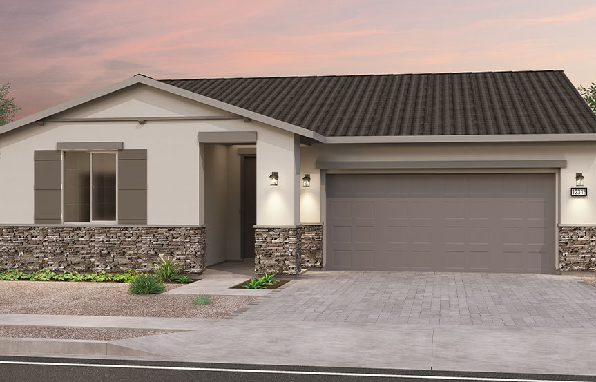 Brookfield Residential Blossom Rock Highland Ridge Laredo Elevation C - Traditional Southwest