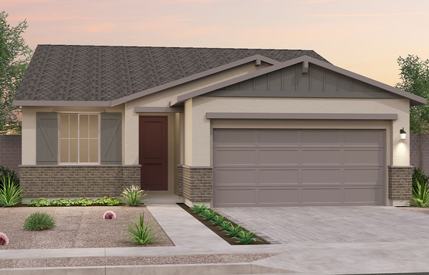 Brookfield Residential Blossom Rock Highland Sage Indigo Elevation B - Arizona Ranch
