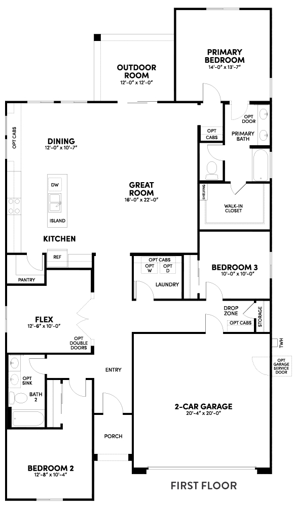 Ridge Lantana floorplan by Brookfield Residential at Alamar in Avondale, AZ
