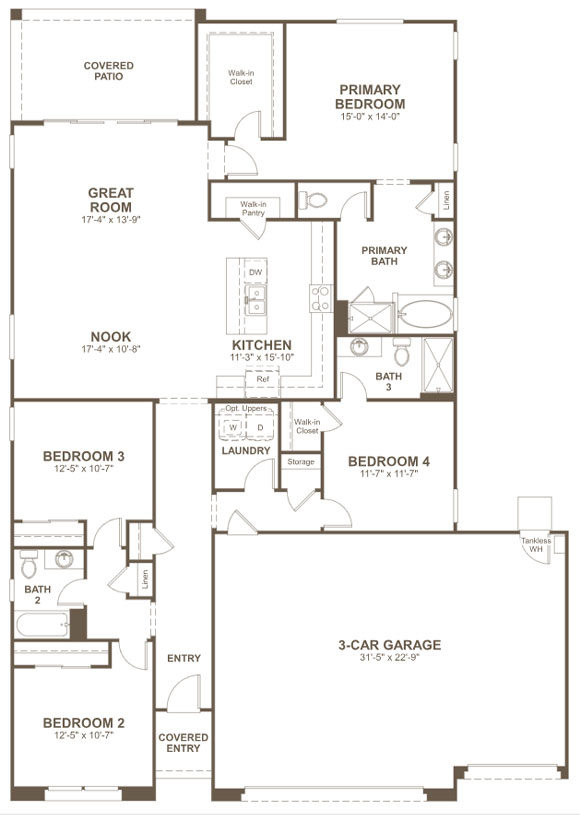 Richmond American Alamar 12330 W Marguerite Ave Floorplan