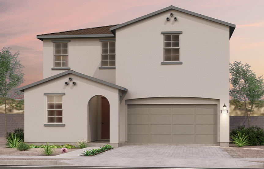 Brookfield Residential Blossom Rock Highland Sage Dakota Elevation A - Spanish Colonial