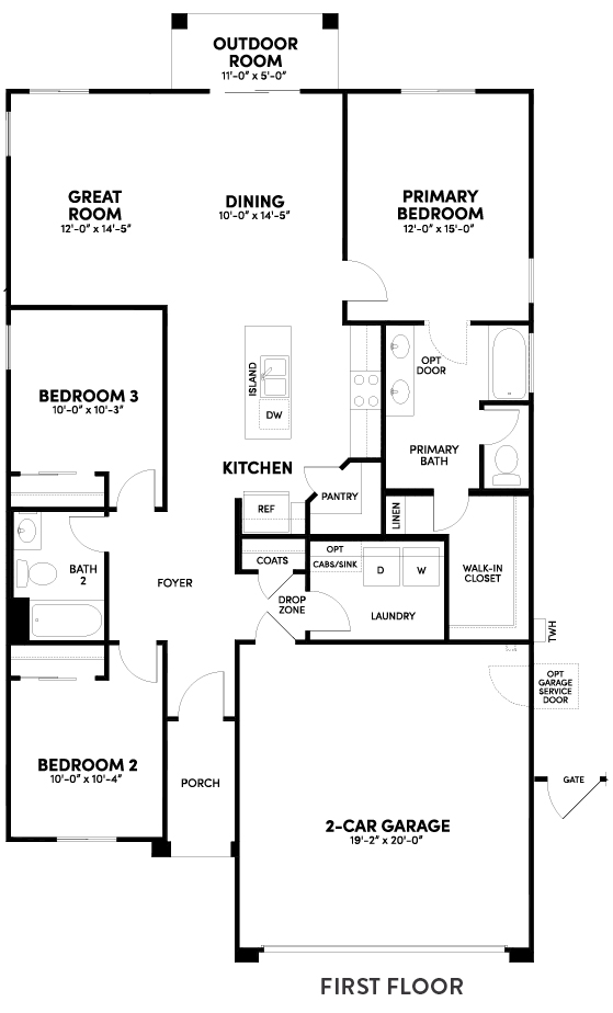 Sage Indigo floorplan by Brookfield Residential at Alamar in Avondale, AZ
